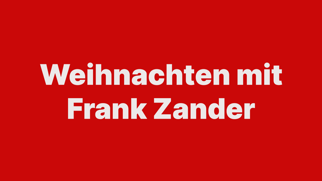 Weihnachten mit Frank Zander